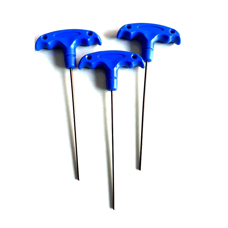 T-shape Plastic handle hex wrench 3